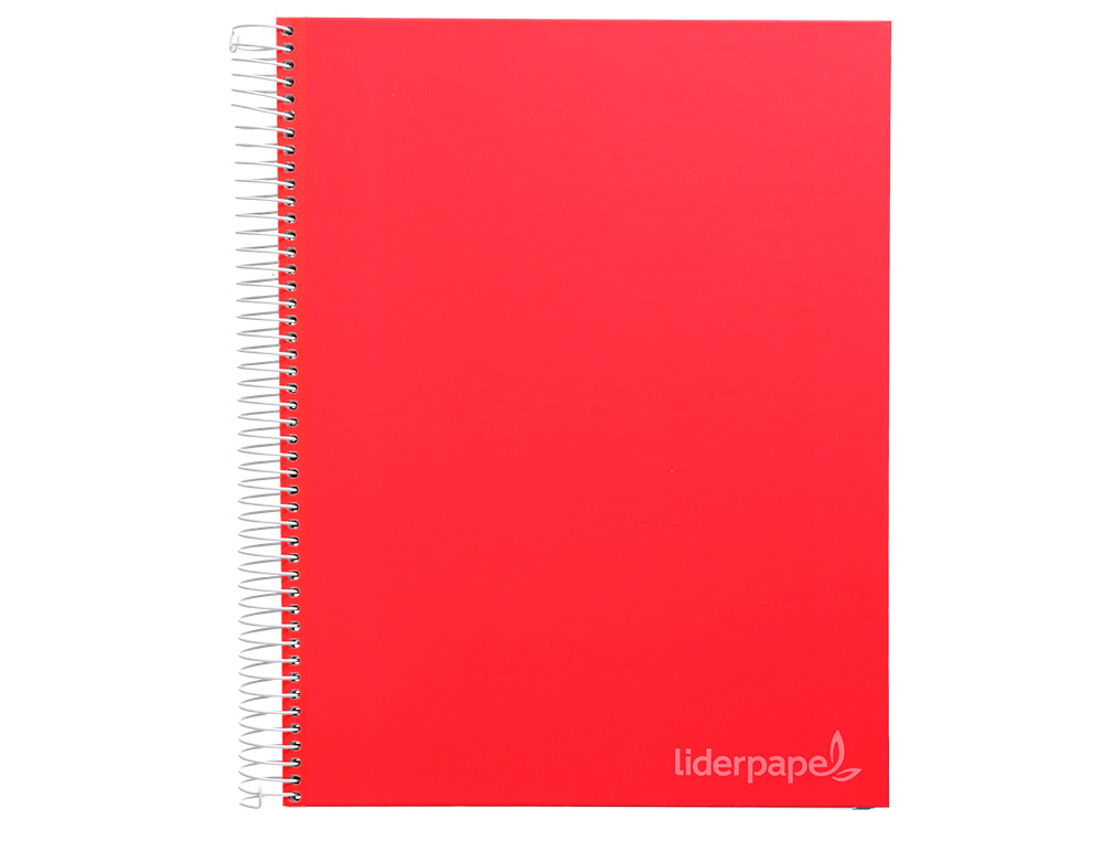 CUADERNO ESPIRAL LIDERPAPEL A4 MICRO JOLLY TAPA FORRADA 140H 75 GR CUADRO 5MM 5 BANDAS4 TALADROS COLORES SURTIDOS