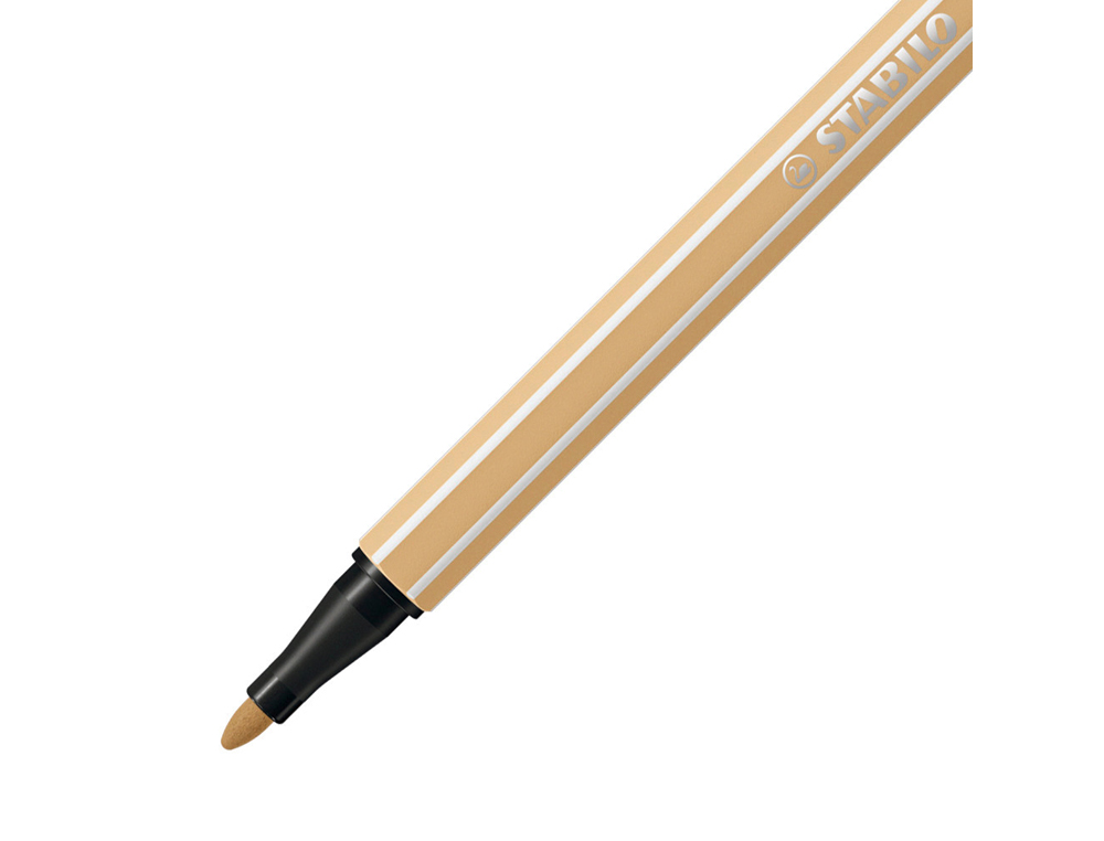 ROTULADOR STABILO ACUARELABLE PEN 68 OCRE PUNTA GRUESA 1MM