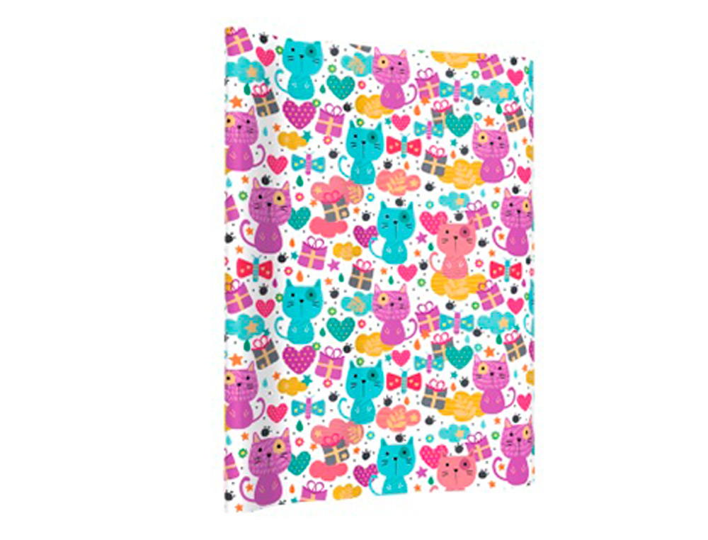 PAPEL DE REGALO BASIKA INFANTIL ROLLO ANCHO 1 M LONGITUD 3 MT DISEÑOS SURTIDOS