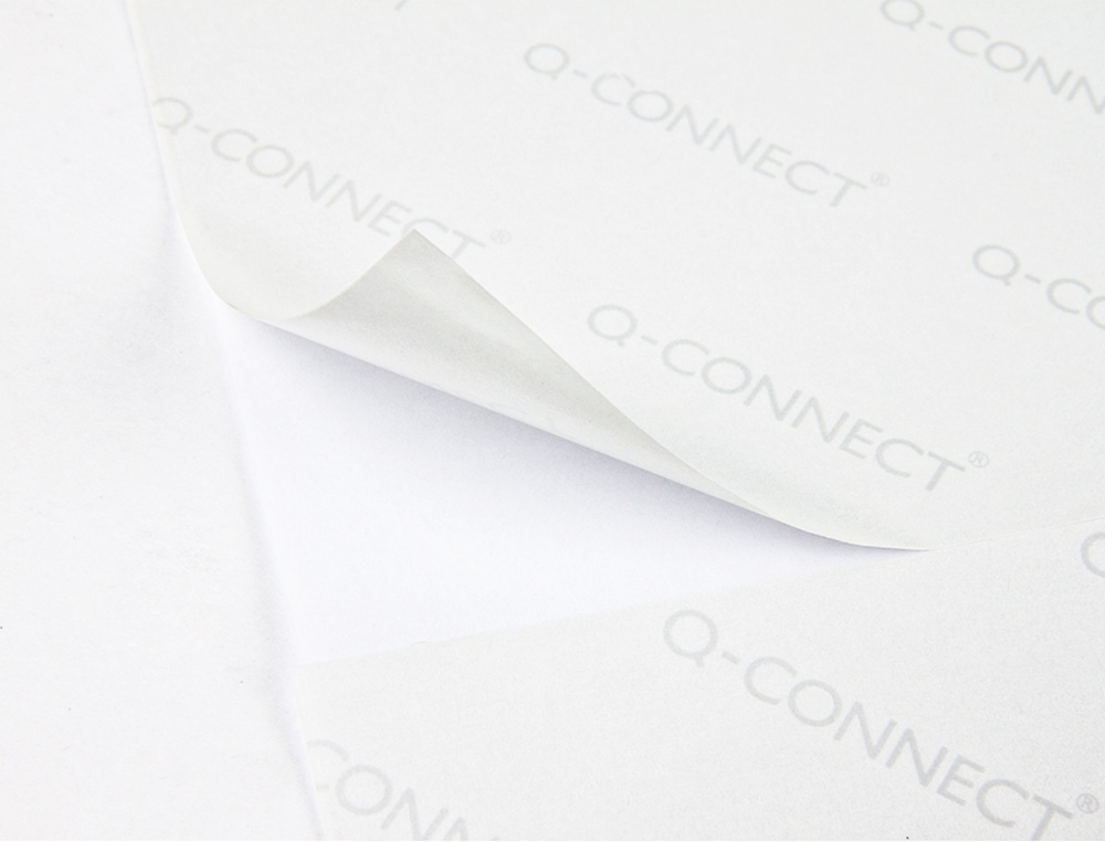 ETIQUETA ADHESIVA Q-CONNECT KF10664 TAMAO 210X297 MM FOTOCOPIADORA LASER INK-JET CAJA CON 100 HOJAS DIN A4