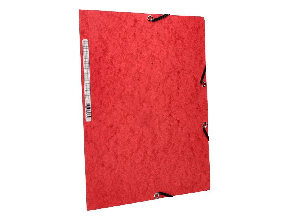 CARPETA Q-CONNECT GOMAS KF02165 CARTON SIMIL PRESPAN SOLAPAS 320X243 MM ROJ0